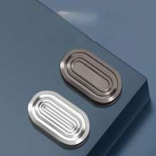 1pc New EDC Stress Relief Toy Snap Coin Push Plate 3-Layer Sound Wave Dual Track Metal , Concave Design Fits Finger Shape For Comfortable Feel, Help Release Stress And Enjoy Fingertip Fun - Multicolor - View 2