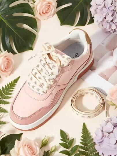 1 Pair 120CM Fashion Gold Foil Star Flat Shoelaces, Suitable For Casual Shoes/Sneakers, Shoe Accessories (Shoelaces Only, Shoes Not Included)