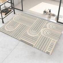 1pc Non-Slip Kitchen Carpet, Diatomite Long Mat, Absorbent Floor Mat, Entrance Doormat, Long Rug, Home Decoration - E - View 3