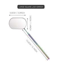 1pc Square Inspection Mirror, Multi-Purpose Portable Makeup Mirror, Christmas Beauty Tool, Black - Black - View 3