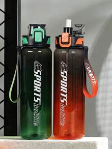 1件 950ml/30oz 或 700ml/24oz 漸層吸管水壺，大容量刻度運動水壺，附編織提把，返校季 - 彩色 - 查看 9