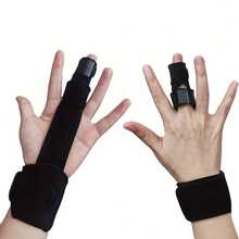 2Pcs Extended Plastic Finger Protectors Durable Flexible Comfortable Thumb Finger Support Sleeves Sports Daily Wear Hand Protection Guard - A - View 1