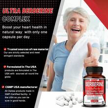 Premium Berberine Formula Capsules Containing Ceylon Cinnamon, Turmeric, Milk Thistle, Bitter Melon, And Black Pepper Extracts-Supporting Cardiovascular, Immune, And Gut Health-120 Capsules. - 1瓶 - 查看 4