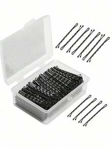 100pcs Bobby Pins, Crimped Hair Pins For Women, Non Slip Hair Clips Bulk With Storage Box, Great For All Hair Style, Hair Tools, Hair Products And Accessories For Barber Salon Beauty Back To School, Travel Holiday Essentials, Hair Accessories For Women, Slick Back Brush, Barber Accessories, Hair Dryer, Hair, Barber, Hair Tools, Hair Products, Hair Dryer, Hair Brush, Hairdressing Equipment, Hairstyle, Hairdressing, Hair, Hair Products, Hair Tools, Hair Stuff, Barber, Barber Accessories, Barbershop, Hairdressing Equipment - màu đen - Xem 9