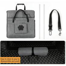 A Large Car Dog Kennel Pet Travel Car Mat Front Car Seat Pet Mat Dog Basket - Multicolor - View 7