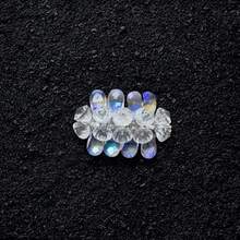 1pc Handmade Glass & Acrylic Rhinestone Gradient Shiny Detachable Shoe Flower Decoration, Suitable For Sandals With Small Holes (Shoes Not Included) - Clear - View 8