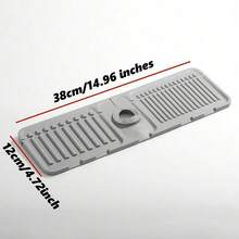 1 pieza Protector de salpicaduras de grifos de silicona, recortable, de borde estrecho, adecuado para fregaderos de cocina y lavabos de baño - Modelo de calidad multicolor - Ver 16