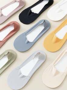 1/5/6/9/10/15/20/21双装薄款防滑透气丝滑隐形内衬袜，随机发货 - 彩色 - 查看 6