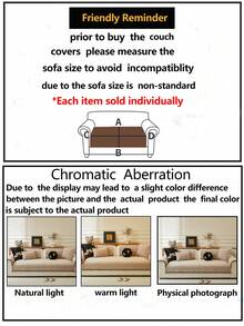 1 chiếc vỏ đệm sofa bằng vải chenille mềm mại, bảo vệ ghế sofa đa năng dùng được quanh năm, đệm sofa chống trượt tối giản hiện đại, chống bụi và có thể giặt được, màu kaki tươi mát và mềm mại, thân thiện với thú cưng, phù hợp với sofa góc, phòng ngủ, văn phòng, phòng khách. - Màu Khaki - Xem 12