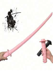 1件装 - 3D打印减压武士刀玩具，3D打印重力伸缩武士刀模型玩具，趣味塑料伸缩武士刀玩具，创意减压益智玩具 - 彩色 - 查看 2