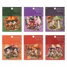 Dark Shadow Sticker Pack, The Story Of Mushroom House Series, Mushroom Themed Scrapbooking Stickers, Suitable For Decorating Journals, Phone Cases, Laptops, Albums, Luggage, Cups, Cards, DIY - Multicolor - View 5