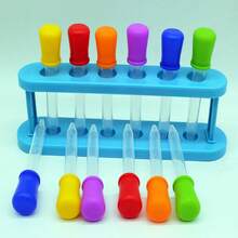 1 Set de Kit de Experimentos Científicos Coloridos, Herramientas Educativas Divertidas para Experimentos, Set de Experimentos Multicolor que Incluye Tubos de Ensayo, Vasos de Precipitados, Cuentagotas y Tazas Medidoras, Suministros Agradables para Experimentos Científicos en el Hogar y el Aula, Adecuado para Educación Familiar, Actividades en el Aula y Entusiastas de la Ciencia, Experimentos Interactivos y Divertidos - Serie de experimentos de color - Ver 8