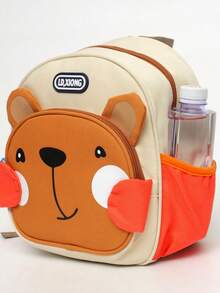 New Stylish Cartoon Lightweight Durable Small Backpack Large Capacity Girls' Schoolbag - Khaki - View 7