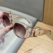 1 par de gafas con estampado de leopardo de estilo INS de moda para mujeres, accesorio para la vida diaria - Multicolor - Ver 13