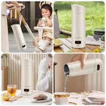 Ấm đun nước điện cầm tay thông minh 400ML 300W đun nhanh, hiển thị nhiệt độ, đồ dùng du lịch thiết yếu - Xem 4