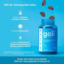3 Bottles Of Goli Ashwagandha & Vitamin D Gummy - Mixed Berry, KSM-66, Vegan, Pl - 1 - Xem 4