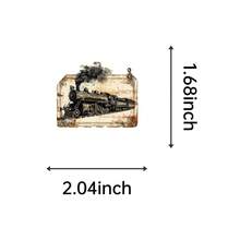 SCXXBSW 50 Pcs Creative Vintage Label PET Transparent Stickers, DIY Cartoon Stickers Suitable For Decorating Mobile Phones, Computers, Notebooks, Suitcases And Other Items. - Multicolor - View 10