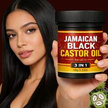 3-In-1 Jamaican Black Castor Oil Hair Milk 100g - Deeply Moisturizes & Smooths, Strengthens Roots, Cleanses Dandruff, Oil Control Formula, Tames Dry Frizzy Hair, Natural Fragrance, Suitable For All Hair Types - Conditioner - View 13