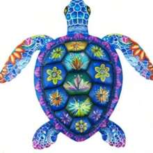 1 bức tranh treo tường hình rùa biển bằng kim loại với họa tiết hoa rực rỡ, hình rùa 2D phẳng, thiết kế hoa nhiều màu sắc, hoàn hảo để trang trí sân vườn, phòng ngủ, nhà cửa, ngoài trời, trang trí tường, quà tặng ngày lễ lý tưởng, đồ trang trí hình rùa. - Nhiều màu - Xem 9