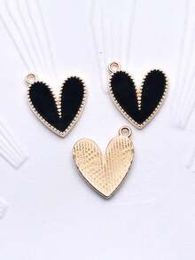 10个/20个/50个/100个随机混装合金桃心爱心吊坠 DIY饰品制作配件 - 心形 - 查看 40