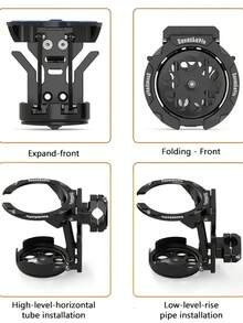 1pc Collapsible Bicycle/Motorcycle Cup Holder, Portable & Lightweight, Suitable For Sports, Delivery, Travel, Picnic - Multicolor - View 4