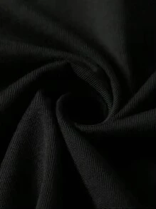 Pig Intestine Pig Intestine Green Leaf Soul Food Black Thanksgiving T-Shirt For Men And Women, Casual Round Neck Outdoor Short Sleeve T-Shirt, Slightly Stretchy, Men's Summer Clothing, Slightly Stretchy, S-XXXL - 黑色 - 查看 3