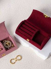 Portable Multi-Functional Small Jewelry Roll Bag, Mini Storage Pouch For Earrings, Rings, Necklaces & Cosmetics - One Size - View 8