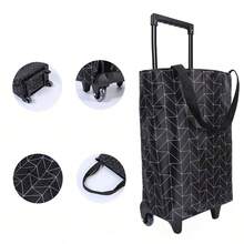 1个二合一折叠牛津布购物袋 - 大容量高品质便携包 - 适用于露营/商务/送货 - 彩色 - 查看 8