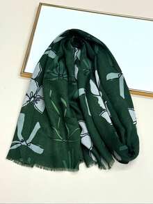 1pc Women's Simple Printed Scarf, Fashion Scarf, New Sunscreen Beach Shawl, Shawl For Women - Multicolor - View 4