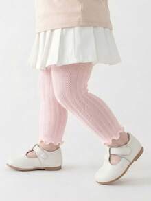 1件装女婴夏季网眼紧身裤/幼儿打底裤 - 轻薄透气，防蚊虫叮咬 - 彩色 - 查看 5