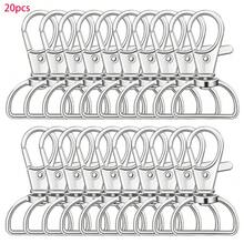 20/30/50 chiếc móc khóa xoay, móc chữ D, móc lò xo, móc chìa khóa kim loại hình càng cua dùng cho móc chìa khóa, may vá thủ công. - Một kích thước phù hợp với tất cả - Xem 7