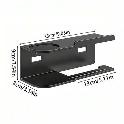 1 Wall-Mounted Tissue Holder With Storage Rack, High-Gloss Polished Tissue Dispenser, Suitable For Kitchen And Bathroom, Can Be Used As Bathroom Aromatherapy Storage Rack, Multi-Functional Storage Rack For Bathroom And Kitchen Accessories, Bathroom Supplies