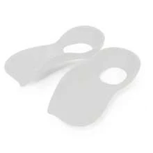 QKC 1 Pair Arch Support Massage Insoles, Shock-Absorbing Sports Shoe Inserts, Effectively Comfortable Foot Support, Suitable For Running, Standing And Daily Use - White - View 3