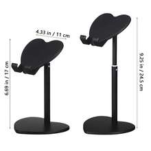 Giá đỡ điện thoại hình trái tim có thể điều chỉnh này là vật dụng không thể thiếu! Có thể điều chỉnh góc 360° và chiều cao, phù hợp với mọi loại điện thoại/máy tính bảng. Chống trượt, siêu đẹp mắt, thích hợp sử dụng tại nhà/văn phòng, quà tặng mùa xuân, sinh nhật, đám cưới. - màu đen - Xem 4