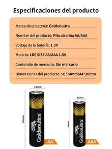 48 Pieces 1.5V Long-Lasting High-Capacity AAA/AA Alkaline Disposable Batteries For Toys, Remote Controls, Keyboards/Mouse, Flashlights And Razors, High Performance. - View 3