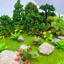88pcs Model Trees Mixed Miniature Plants Model Train Scenery ...