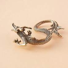 Brass Dragon Home Decor: Cute Dragon Sculpture Home Decor - No Power Needed - Suitable For Living Room And Office - Ideal Gift For Animal Lovers And Home Decor Enthusiasts - Animal - View 3