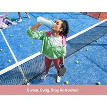 Insulated Water Bottle With 2-In-1 Straw And Spout Lid, Keep Cold 24H, Leak-Proof, Double Wall Stainless Steel Water Bottle For Sports, Gym, Travel, And School (Cotton Candy) - 棉花糖 - 查看 7