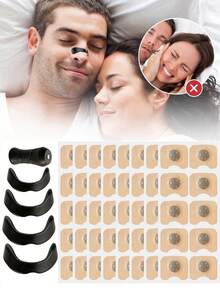 120/90/60/30pcs Magnetic Nose Clips, 4pcs Nose Clips And 1pc Magnetic Nose Expander, External Nose Strips, Inhalation Nose Strips, Magnetic Nose Strips And Nose Expanders, Unisex, Suitable For Sports, Home, Travel And Business Trips. An Ideal Gift For Family, Friends And Loved Ones. - 彩色 - 查看 2