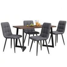 Dining Table & Chair Sets - Walnut - View 12