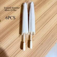 新年纸伞 中式日式手工油纸阳伞 DIY 农历新年婚礼新娘派对拍照道具 - 彩色 - 查看 4
