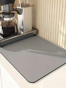 1pc Kitchen Countertop Absorbent Mat, Bar Drip Mat, Coffee Machine Pad, Washable & Heat Resistant - Multicolor - View 7