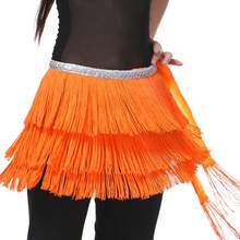 1 Pc Women's Sexy Three-Tier Fringe Belly Skirt With Glitter Sequins Belt, Adjustable Waist Chain Hip Scarf Wrap Skirt, Carnival And Rave Dance Performance Costume. , Bohemian And Retro Style, Suitable For Festivals, Parties, Nightclubs, Beach Wear And Exotic Clothing Decoration. - Multicolor - View 17