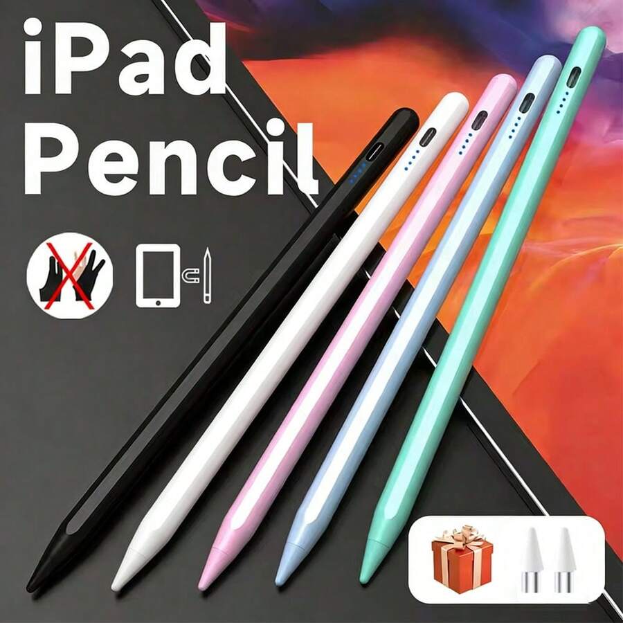 1pc Colorful Capacitive Touch Screen Stylus Pen, High Sensitivity & Low Latency, Universal Compatible With Iphone/, Series - Multicolor - View 1