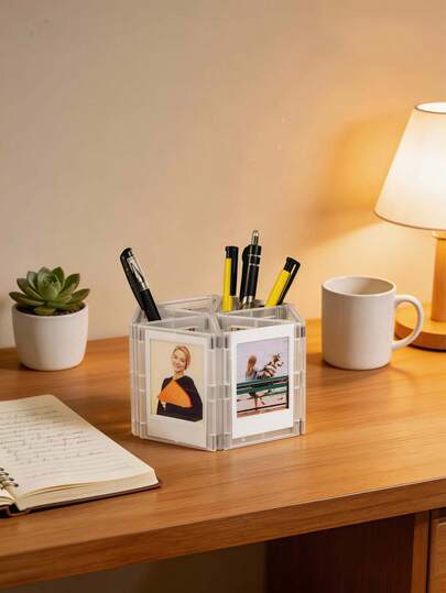 3-Inch Magnetic Photo Frame Board, Refrigerator Magnetic Hanging Board, Decorative Stickers And Note Clips, New Arrival