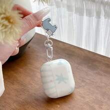 Ốp tai nghe thiết kế hình ngôi sao, vỏ tai nghe màu trắng, ốp chống sốc cho tai nghe IMD, vỏ bảo vệ tai nghe bằng TPU, phù hợp với 4/Pro 2/Pro 3 - trắng - Xem 3