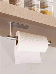 Giá đựng giấy vệ sinh bằng thép không gỉ, giá để giấy vệ sinh phòng tắm, hộp đựng giấy vệ sinh tự dính, giá đựng giấy cuộn phòng tắm. - màu đen - Xem 5