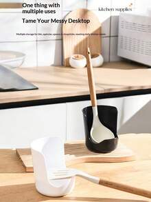 1 Giá đựng đồ đa năng để bàn bếp, có thể chứa nắp nồi, dụng cụ nhà bếp, thớt. - Nhiều màu - Xem 6