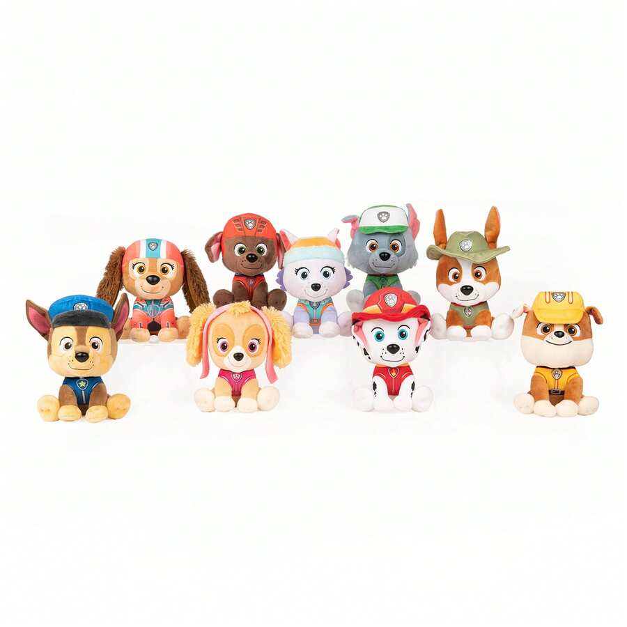 Brinquedos de Pelúcia Oficialmente Licenciados da PAW Patrol da Spin Master, Boneca de Pelúcia Macia de 6/9 Polegadas, Adequado para Crianças Acima de 1 Ano, Presentes de Natal e Aniversário para Crianças e Adultos - Multicolorido - Visão 1
