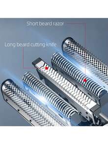 Máy cạo râu điện nam, 1 máy cạo râu một tốc độ, dùng để cạo đầu trọc, cạo mặt và tỉa râu, có màn hình LCD, quà tặng cho nam giới. - Nhiều màu - Xem 4